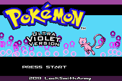 Pokemon Ultra Violet (Beta) Title Screen